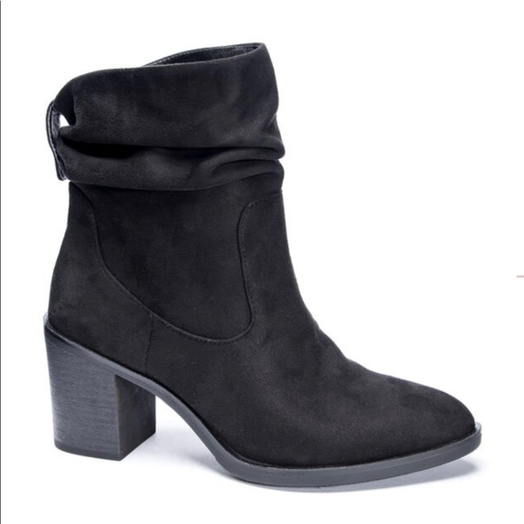 Kalie Black Suede Booties - Picture 1 of 2